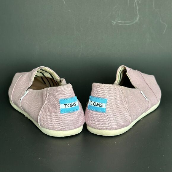 TOMS Shoes Slip On, Light Purple Womens Size 6M Canvas Boat Shoe *CLEAN - Picture 7 of 10